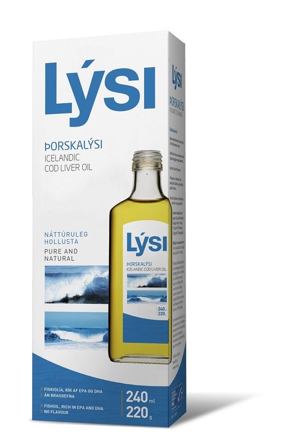 Ulei din ficat de cod natural 240ml - Lysi