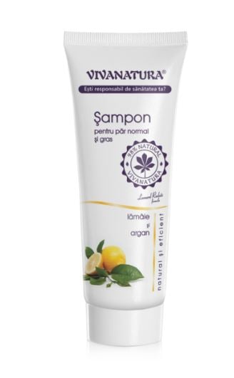 Sampon par normal si gras cu lamaie&argan 250ml - Vivanatura