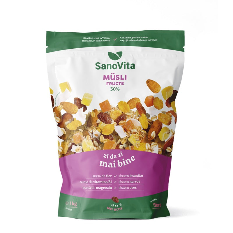 Musli cu fructe 1kg zipper - Sano Vita