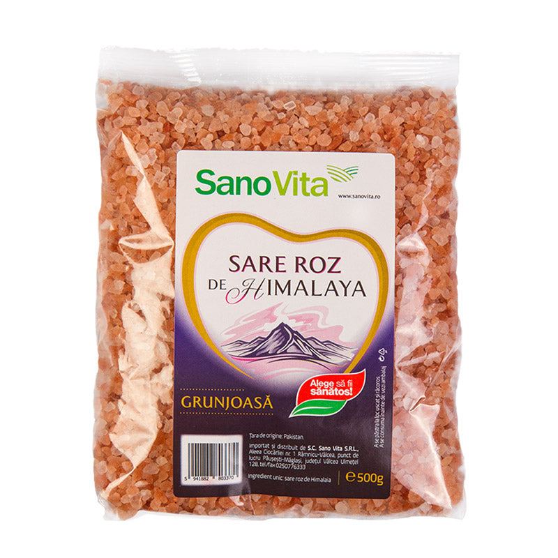 Sare roz himalaya grunjoasa 500gr - Sano Vita