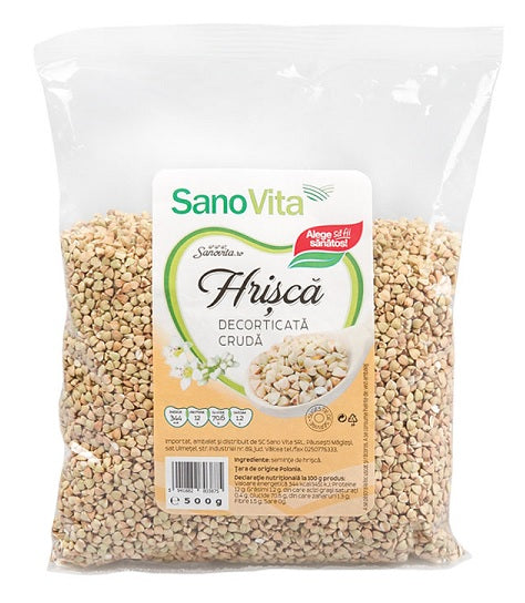 Hrisca decorticata cruda 500g - Sano Vita