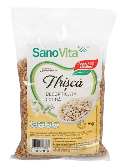 Hrisca decorticata cruda 200g - Sano Vita