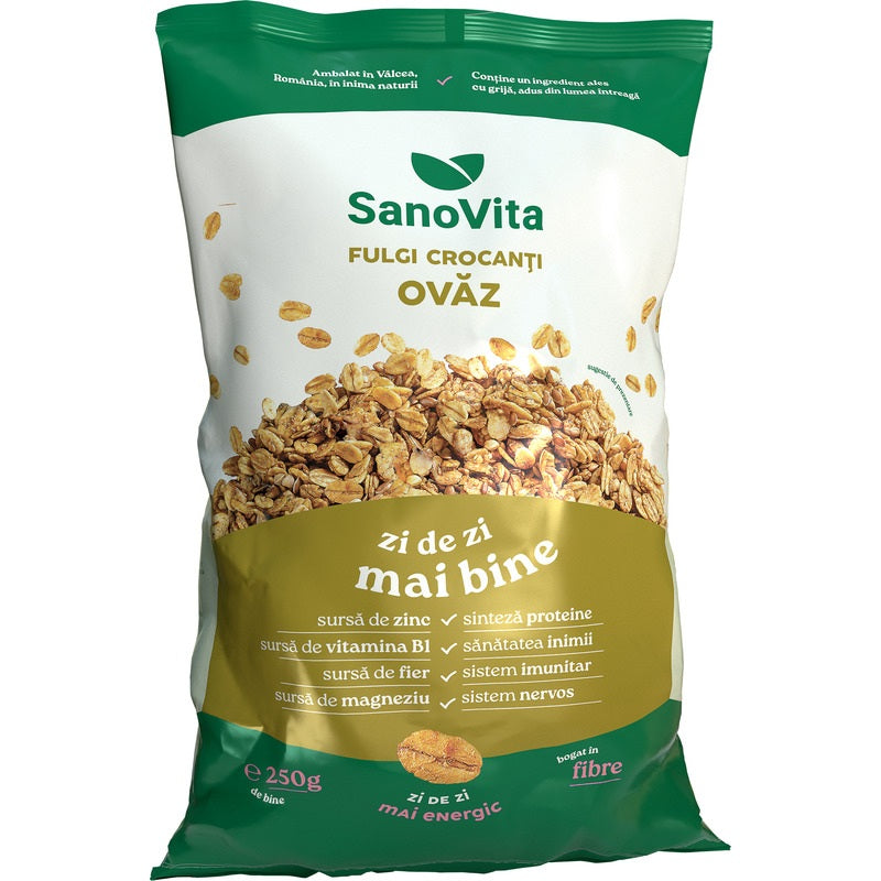 Fulgi crocanti de ovaz 250gr - Sano Vita