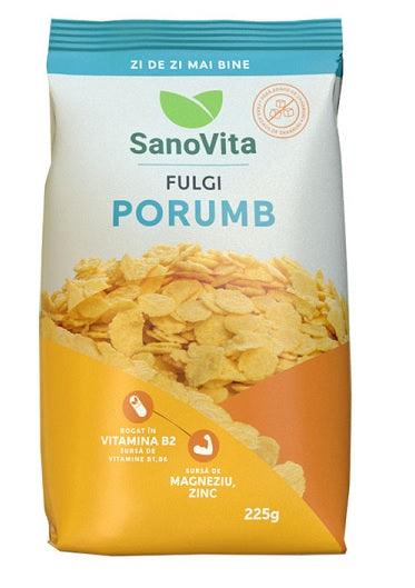 Fulgi porumb fara zahar 225gr - Sano Vita