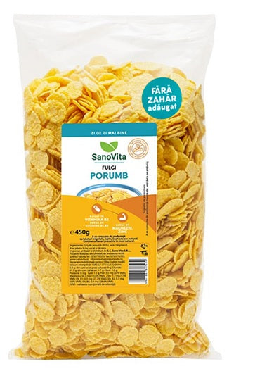 Fulgi porumb fara zahar 450gr - Sano Vita