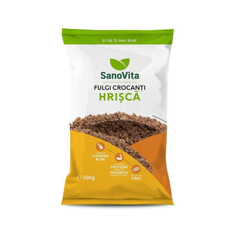 Fulgi crocanti hrisca 500gr - Sano Vita