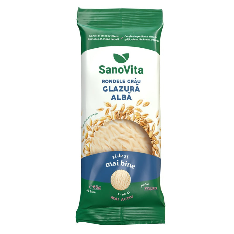 Rondele grau glazura alba 66gr - Sano Vita