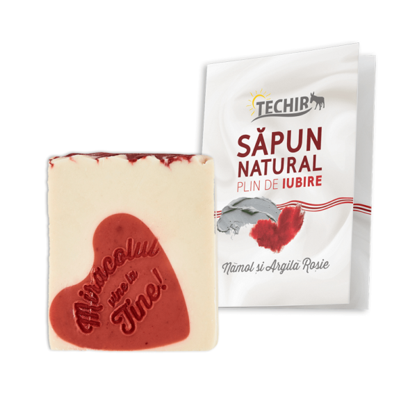 Sapun natural plin de iubire 120gr+/-10gr - Techir