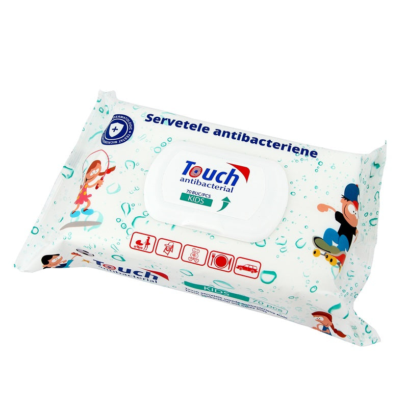 Ign touch servetele umede antibacteriene kids 70buc - Sarah