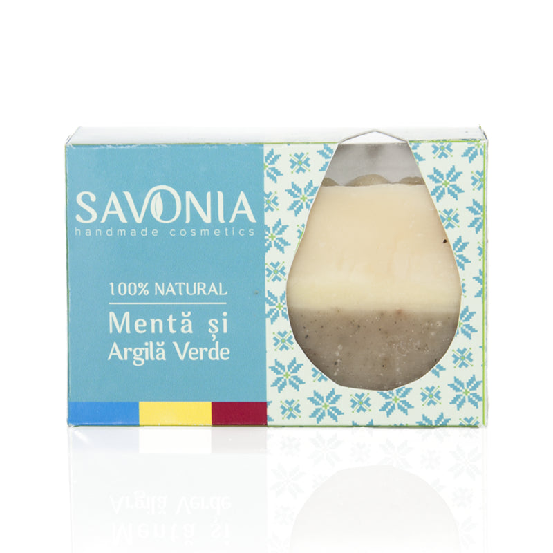 Sapun menta si argila verde, 90 gr-SAVO.00003