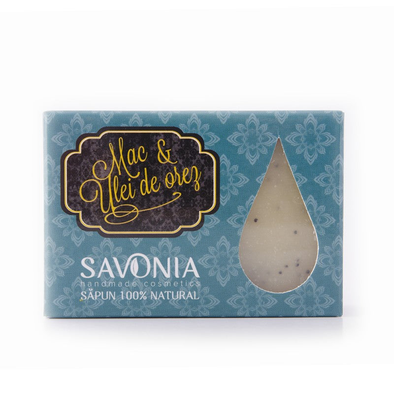 Sapun mac si ulei de orez, 90 gr-SAVO.00012