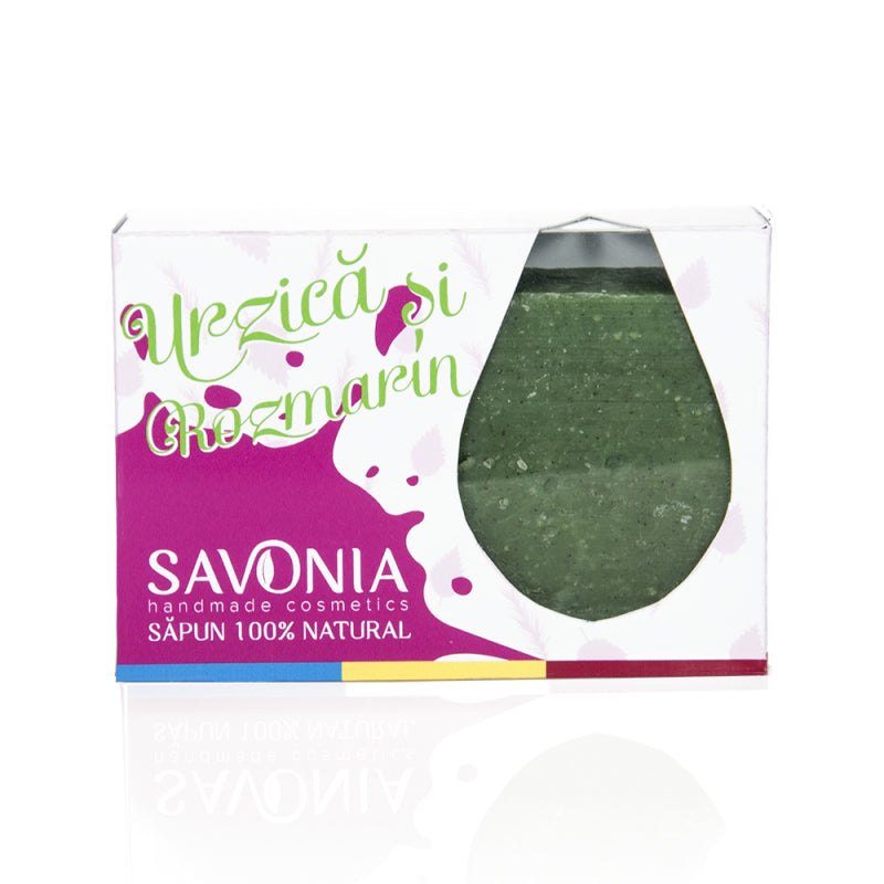 sampon solid urzica si rozmarin, 90 gr-SAVO.00031