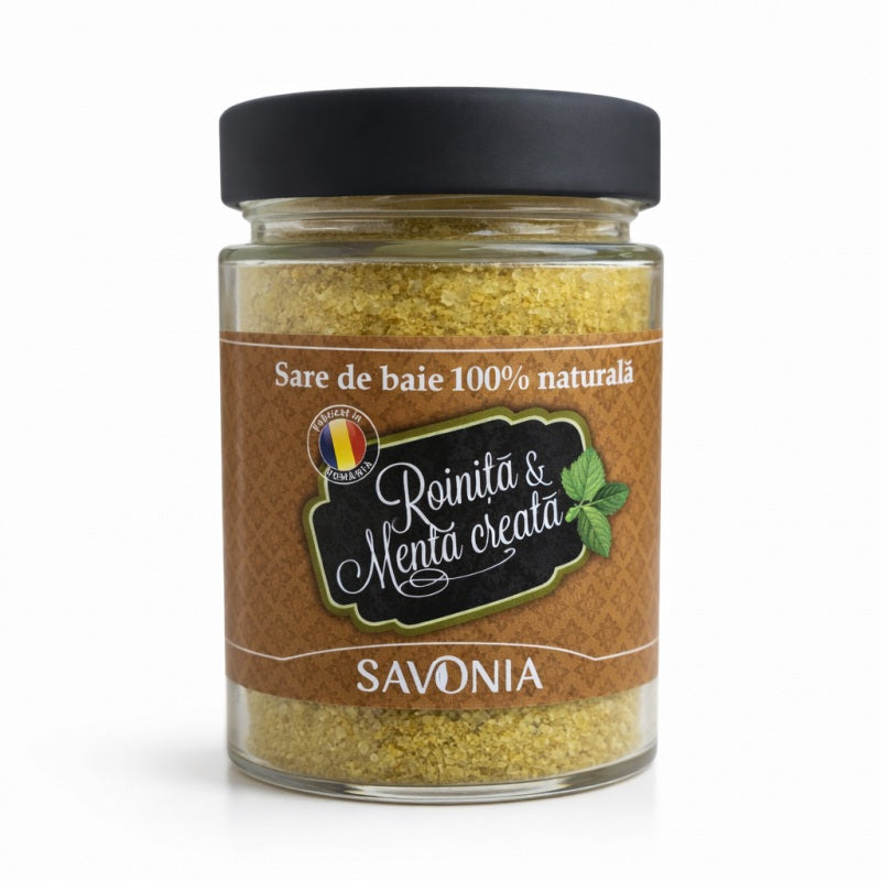 Sare de baie roinita&menta creata 350gr - Savonia
