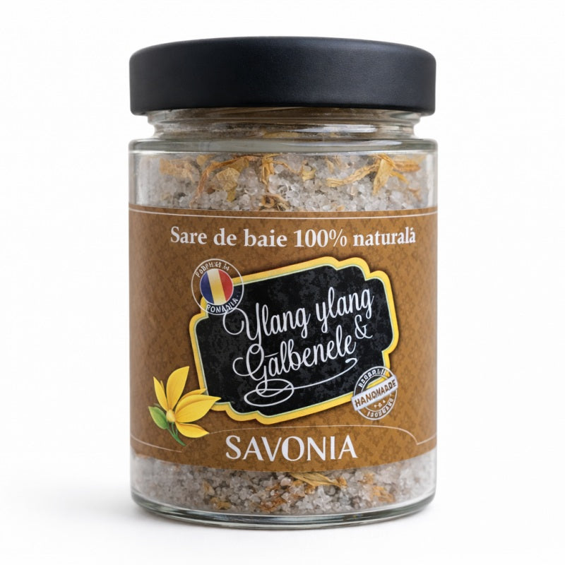 Sare de baie ylang ylang&galbenele 350gr - Savonia