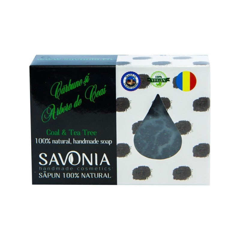 Sapun carbune & arbore de ceai 90gr - Savonia