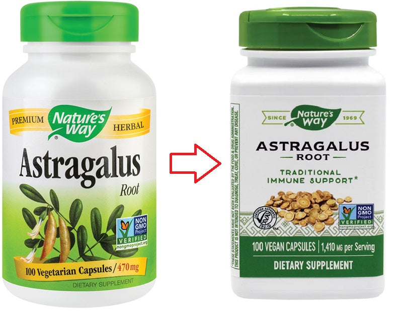 Astragalus 470 mg, 100 capsule vegetale-SECO.00010