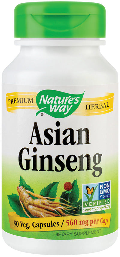 Asian Ginseng 560 mg, 50 capsule vegetale-SECO.00375