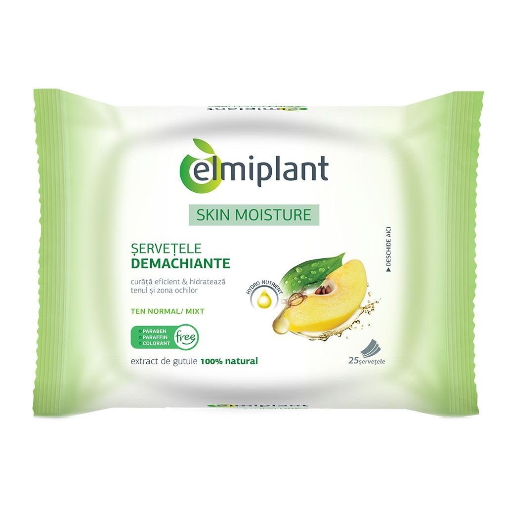Skin moisture servetele dem. tnm 25buc - Elmiplant