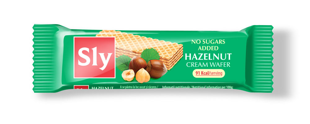 Napolitane cu alune fara zahar 20gr - Sly Nutritia