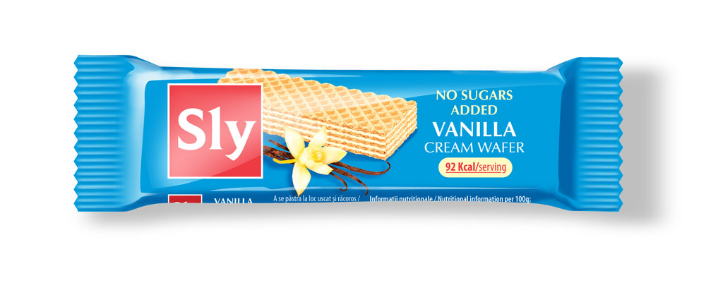 Napolitane cu vanilie fara zahar 20gr - Sly Nutritia