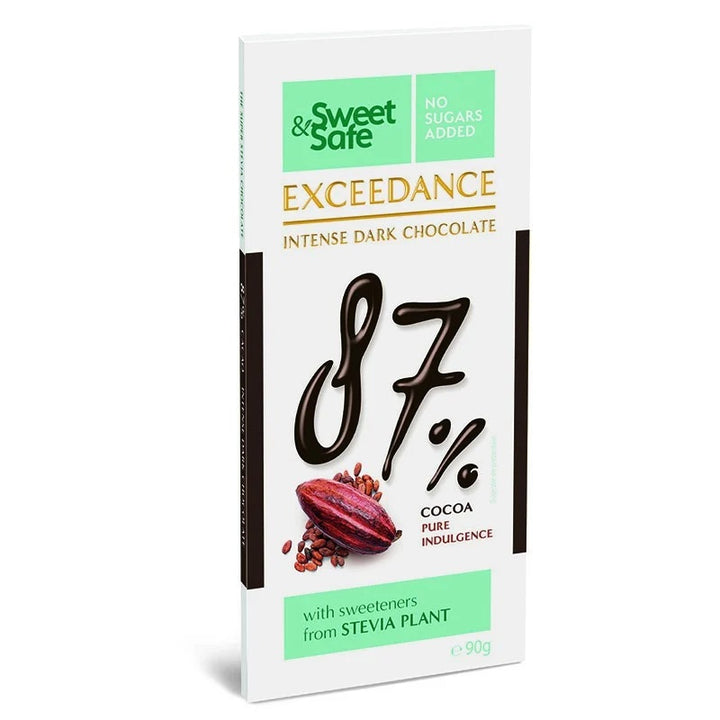 Cioc.intens amaruie 87% ind.stevie 90gr - Sly Nutritia