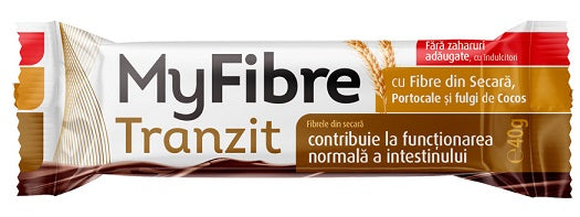 Myfibre tranzit baton digestiv din secara 40g - Sly Nutritia