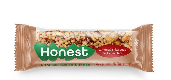 Honest baton migdale&chia si cioc.amara 35gr - Sly Nutritia
