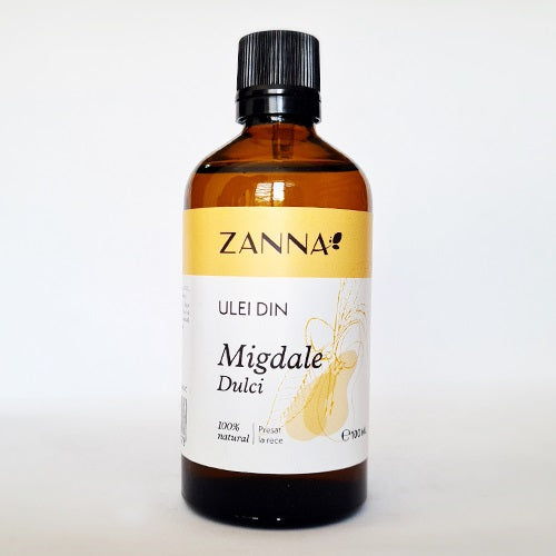 Zanna ulei migdale dulci presat la rece 100ml - Smart Nutraceutical