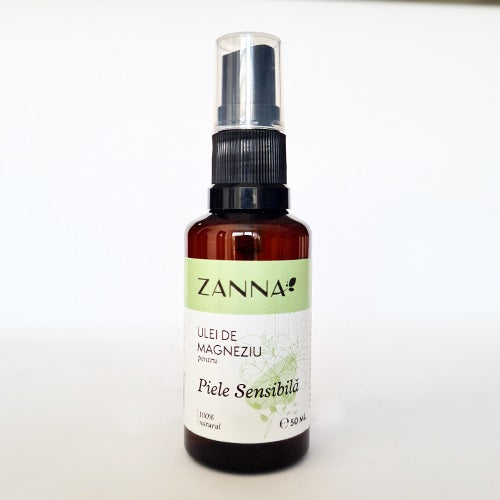 Zanna ulei de magneziu, pentru piele sensibila, spray, 50 ml-SMAR.00114