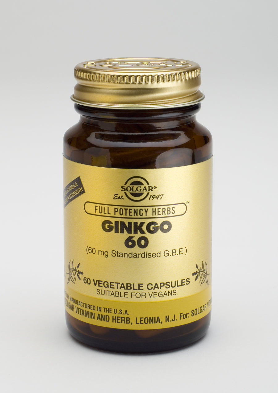 Ginkgo biloba, 60 capsule-SOLG.00003