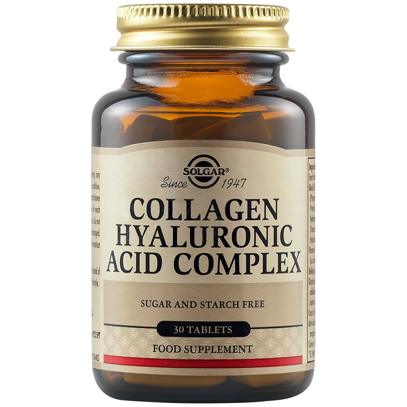 Collagen hyaluronic acid complex 120mg 30cpr - Solgar