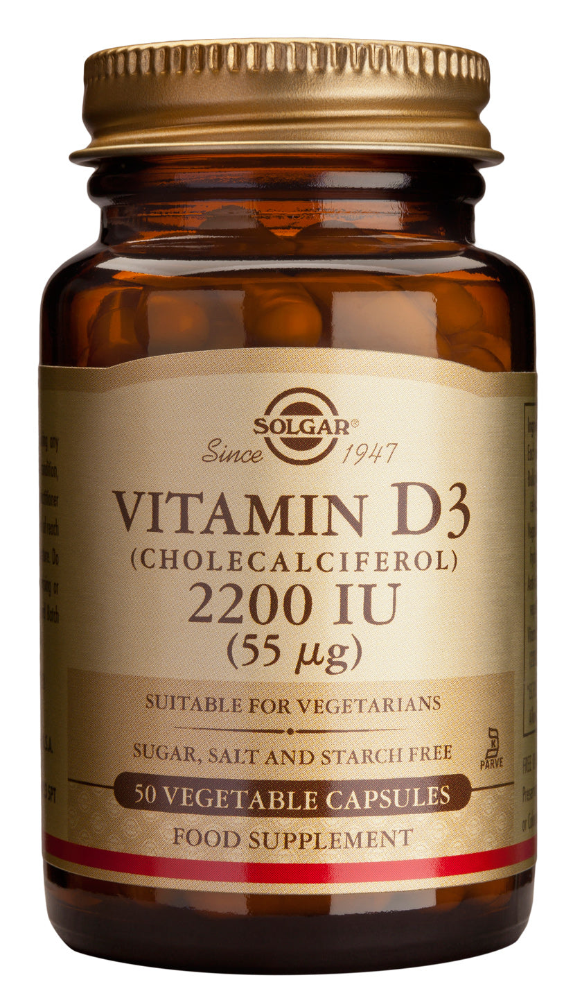 Vitamina D3 2200 UI (55 mcg), 50 capsule-SOLG.00038