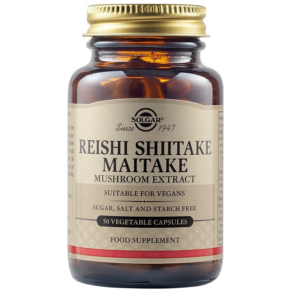 Reishi shiitake maitake 50cps vegetale - Solgar