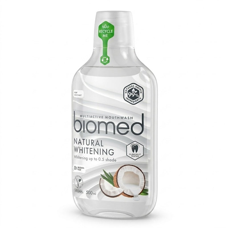 Apă de gură Natural Whitening, 500 ml - BIOMED