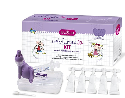 Nebianax 3% kit fiole&pulverizator 20fiole*5ml - Steve Jones Srl