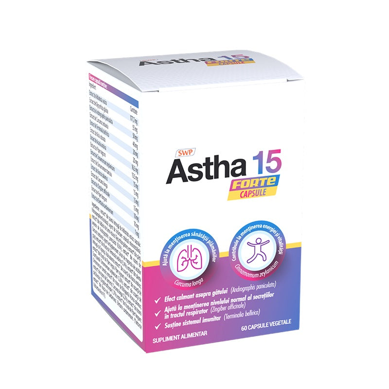 Astha 15 Forte, 60 capsule vegetale-SUNM.00305