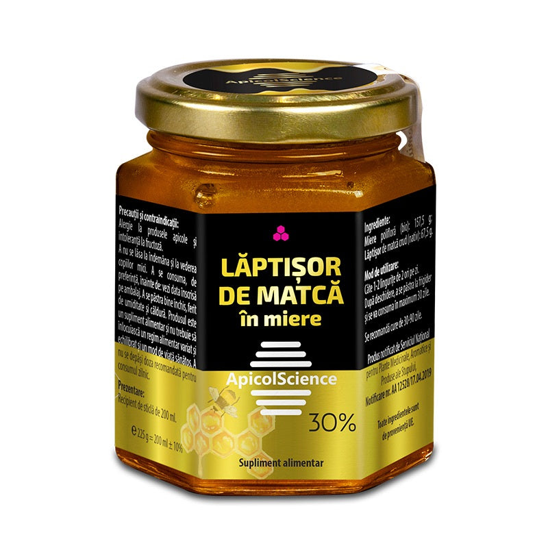 Laptisor de matca in miere 30% 200ml - Synergy Plant Products S.R.L