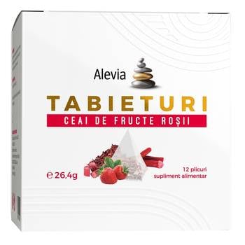 Ceai de fructe rosii tabieturi 2,2gr*12dz - Alevia
