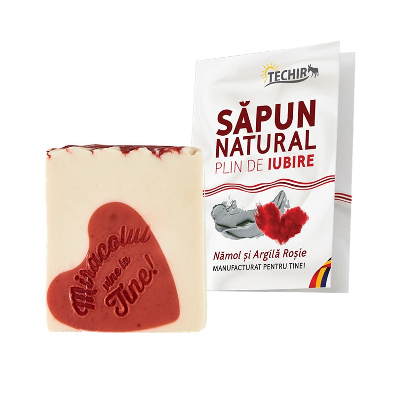 Sapun natural plin de iubire 120gr+/-10gr - Techir
