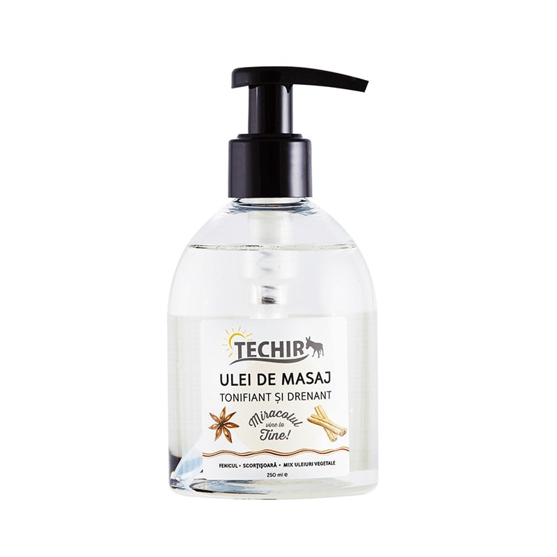 Ulei masaj tonifiant&drenant 250ml - Techir