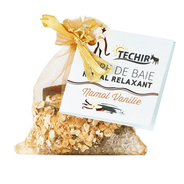 Sare de baie relaxanta namol vanilie 63gr - Techir