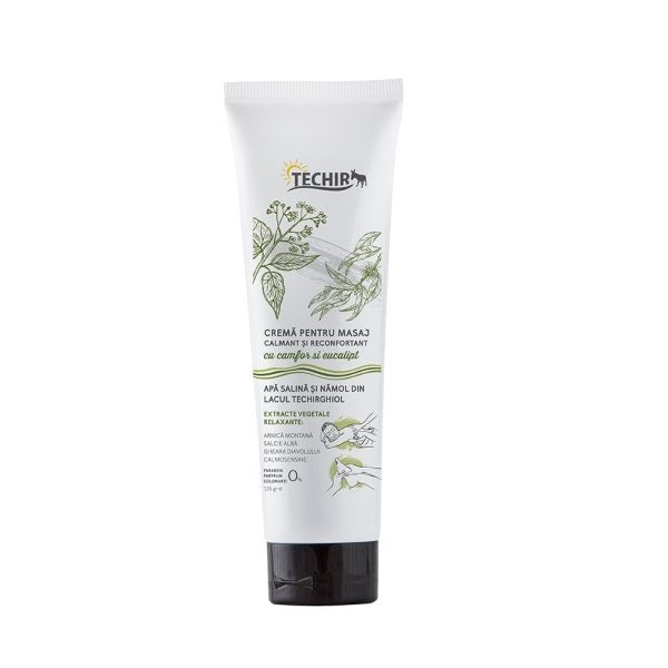Crema masaj calmant reconfort. camfor eucalipt 125gr - Techir