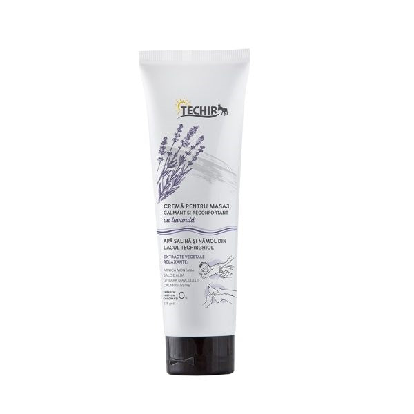 Crema masaj calmant reconfortant lavanda 125gr - Techir