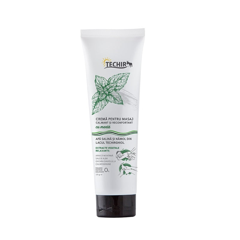 Crema masaj calmant reconfortant menta 125gr - Techir