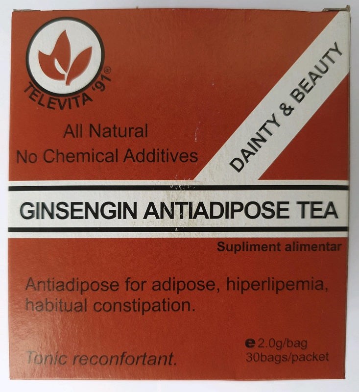 Ceai antiadipos ginsengin 2gr*30dz - Televita
