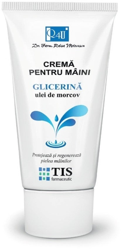 Crema de maini cu glicerina si ulei de morcov, 100 ml-TISF.00021