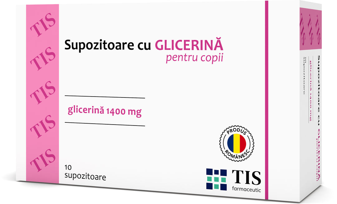 Supozitoare glicerina pt copii 10buc - Tis Farmaceutic
