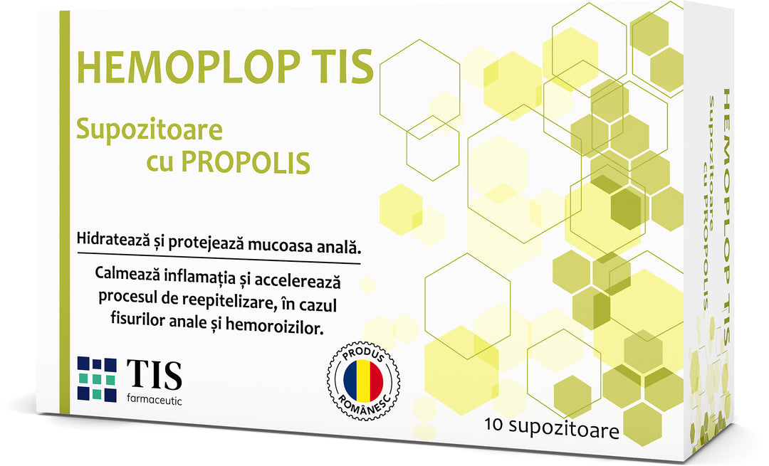 Hemoploptis supozitoare 10buc - Tis Farmaceutic