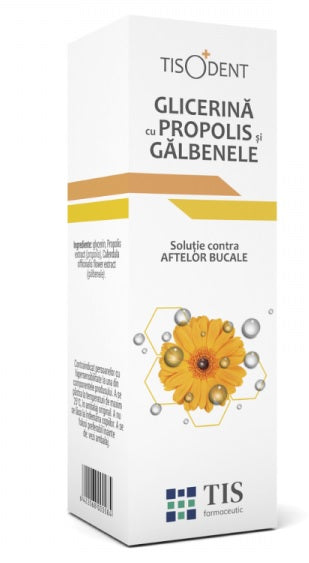 Glicerina cu propolis si galbenele 25ml - Tis Farmaceutic
