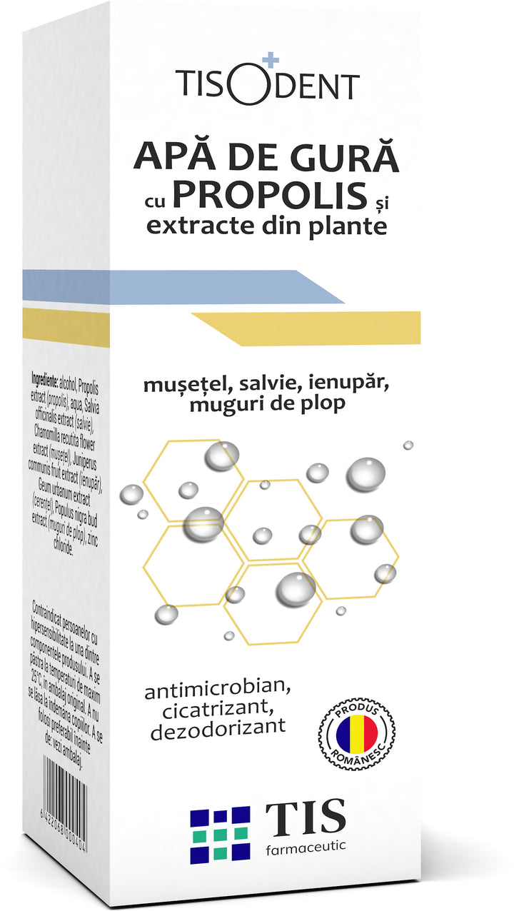 Apa de gura cu propolis 20ml - Tis Farmaceutic